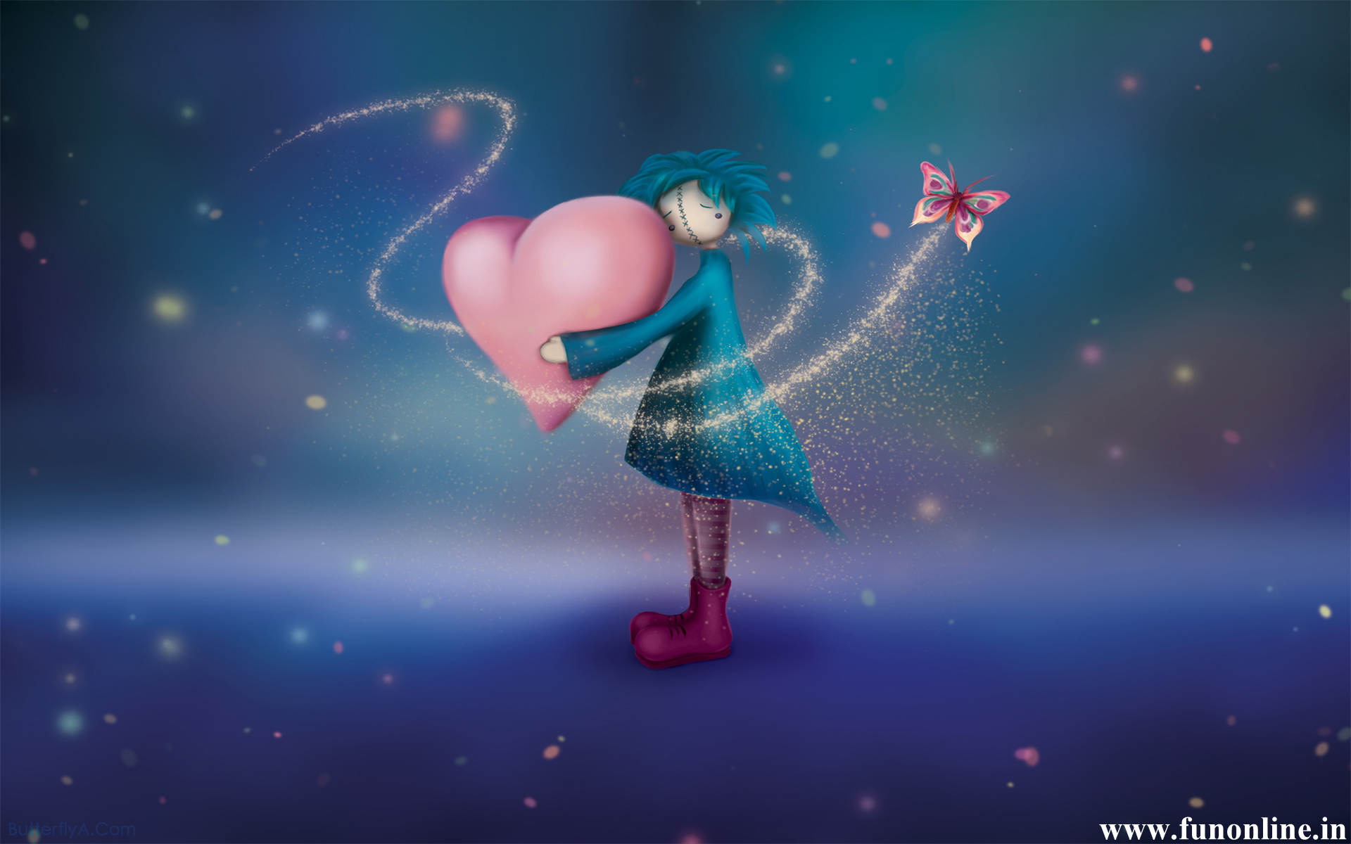 3d moving animation love wallpaper