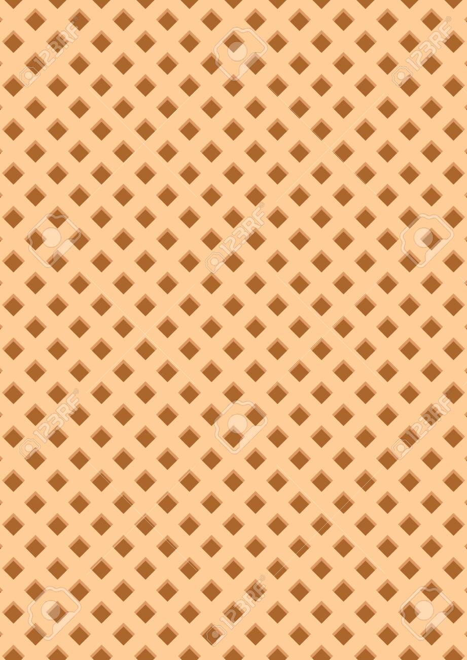 Waffle Background Design Template Vector Illustration Royalty