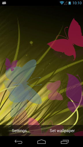 Wallpaper Android Informer Purple Butterfly Live