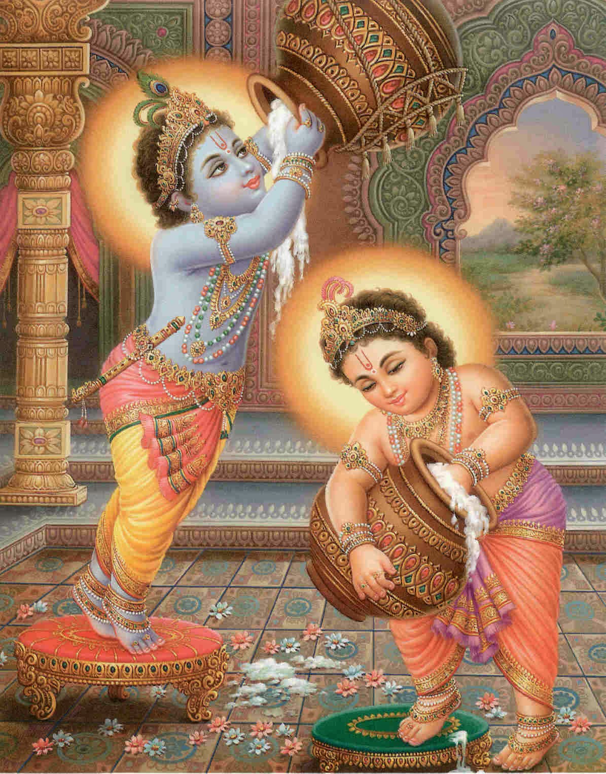 Lovable Image Lord Krishna HD Wallpaper
