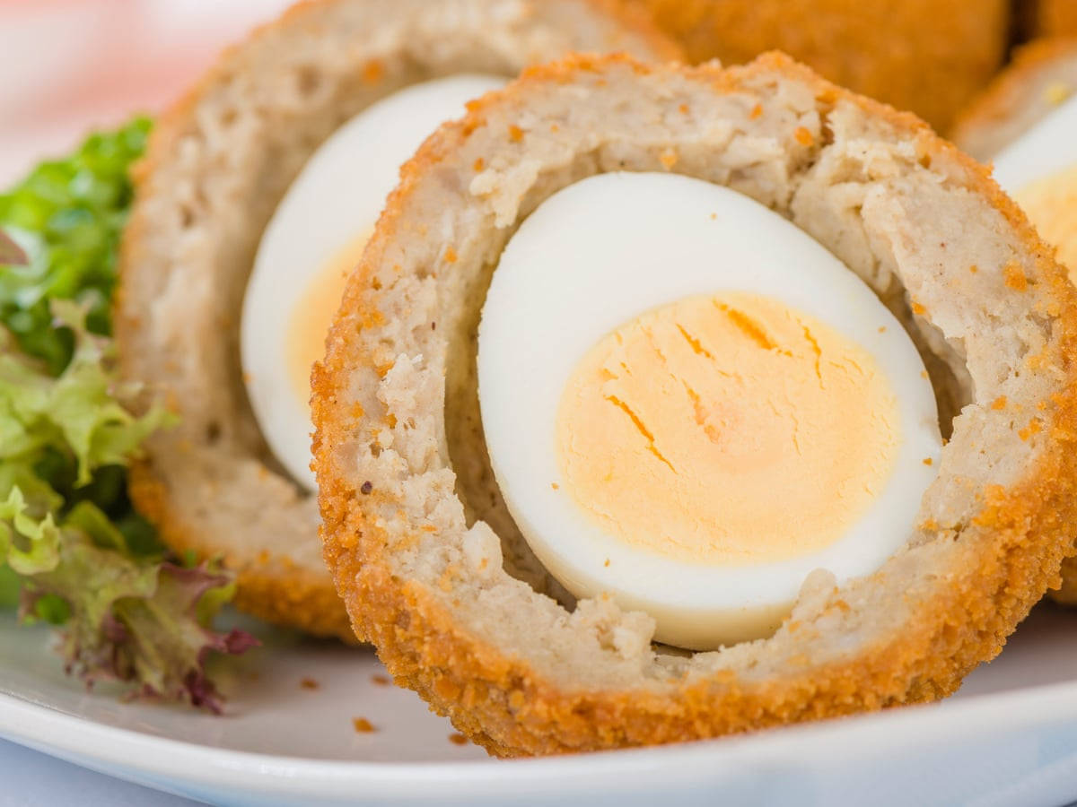 Scotch Egg With Fully Cooked Yolk Wallpaper