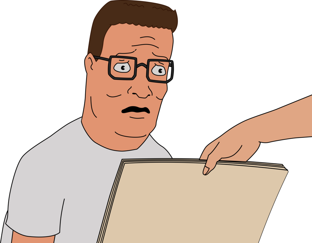 Distraught Hank Hill By Glitchmaster7