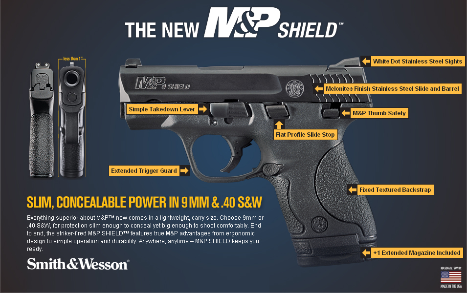 Smith And Wesson Mandp Wallpaper Shield