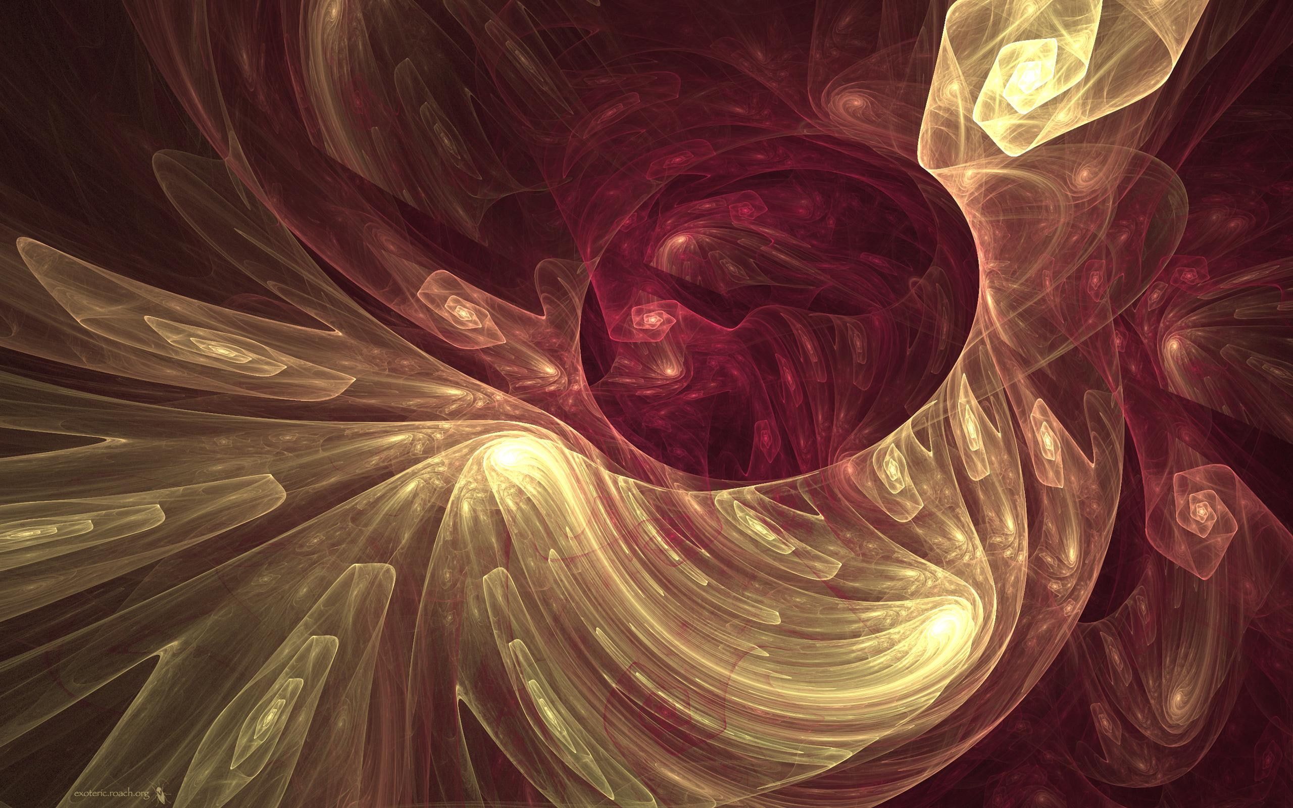 Wallpaper Wine And Roses Fractal 4karyn Abstract Gold