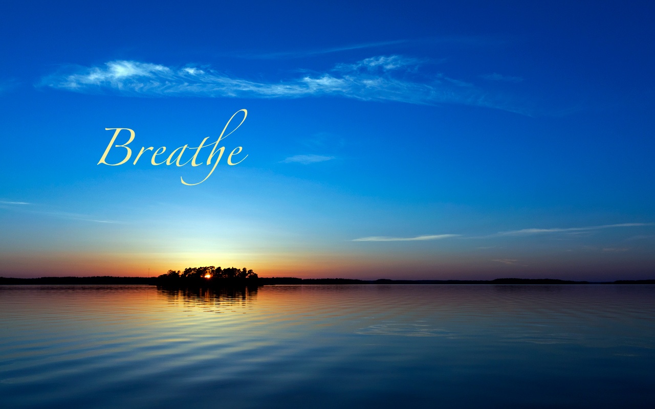 Breathe Inspirational HD Wallpaper Res