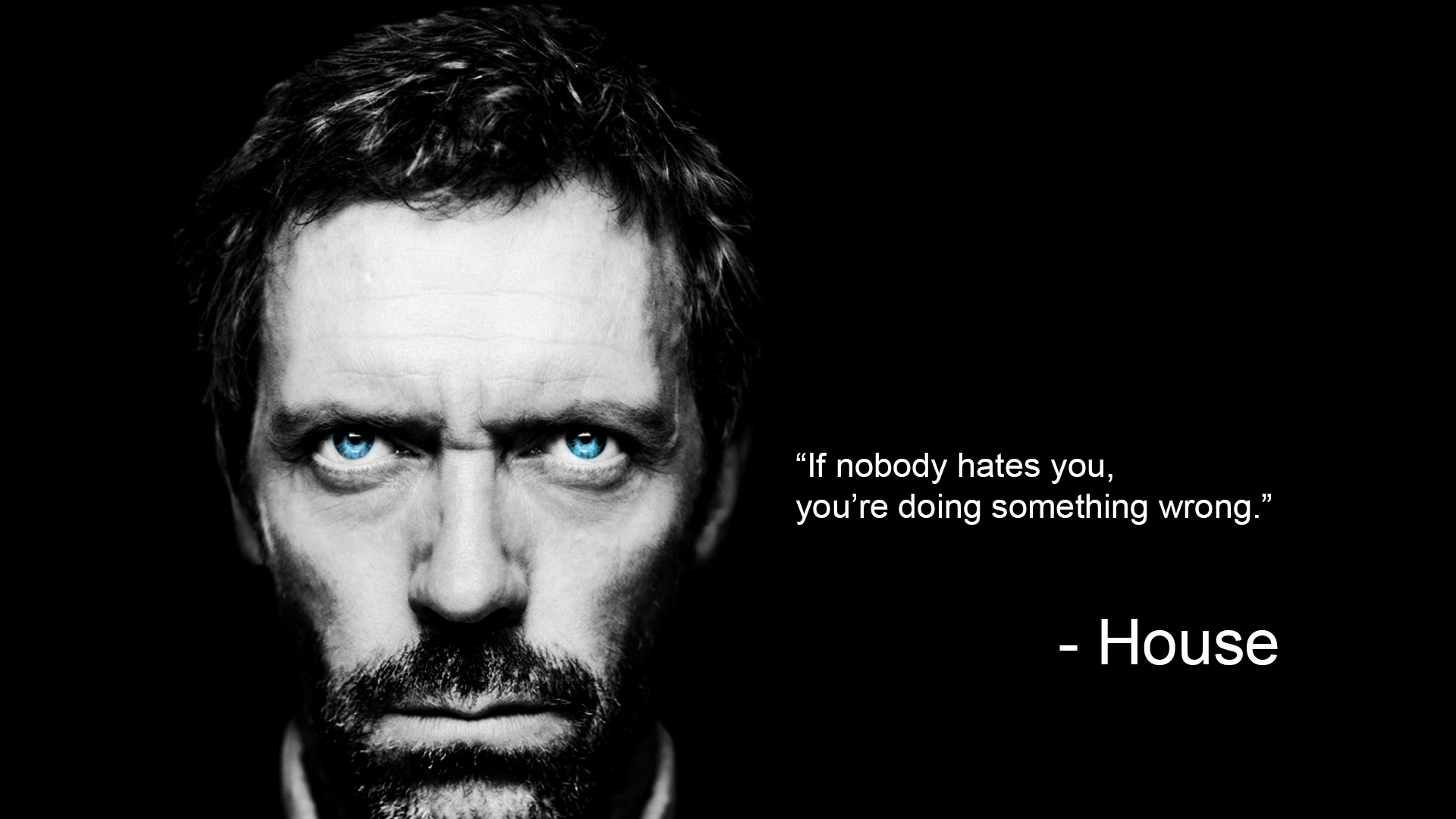 Dr House Quote HD Wallpaper