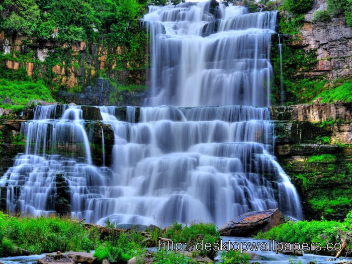 Living Waterfall Wallpaper Desktop