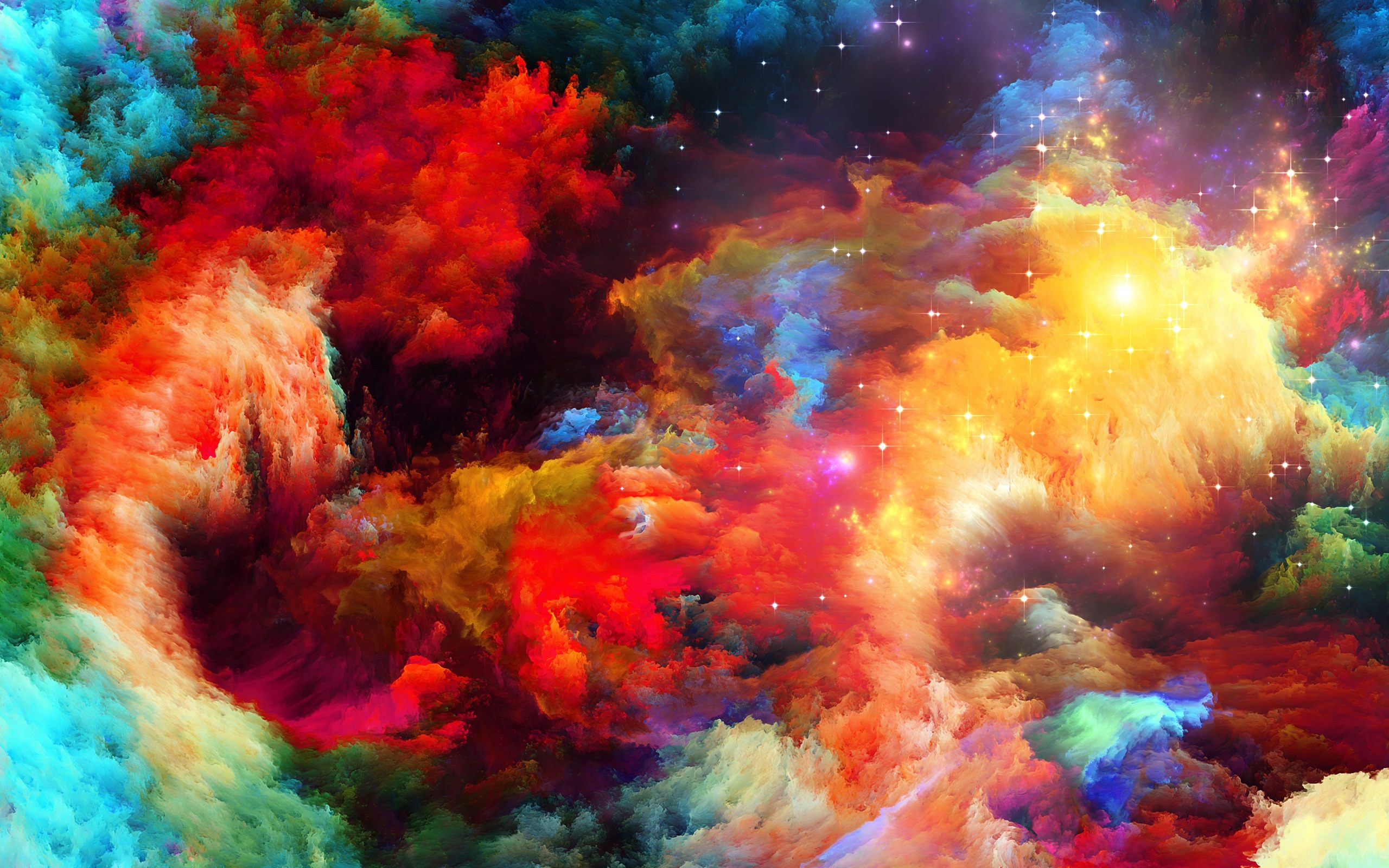 Abstract Rainbow Explosion Wallpaper Background 63037 2560x1600px