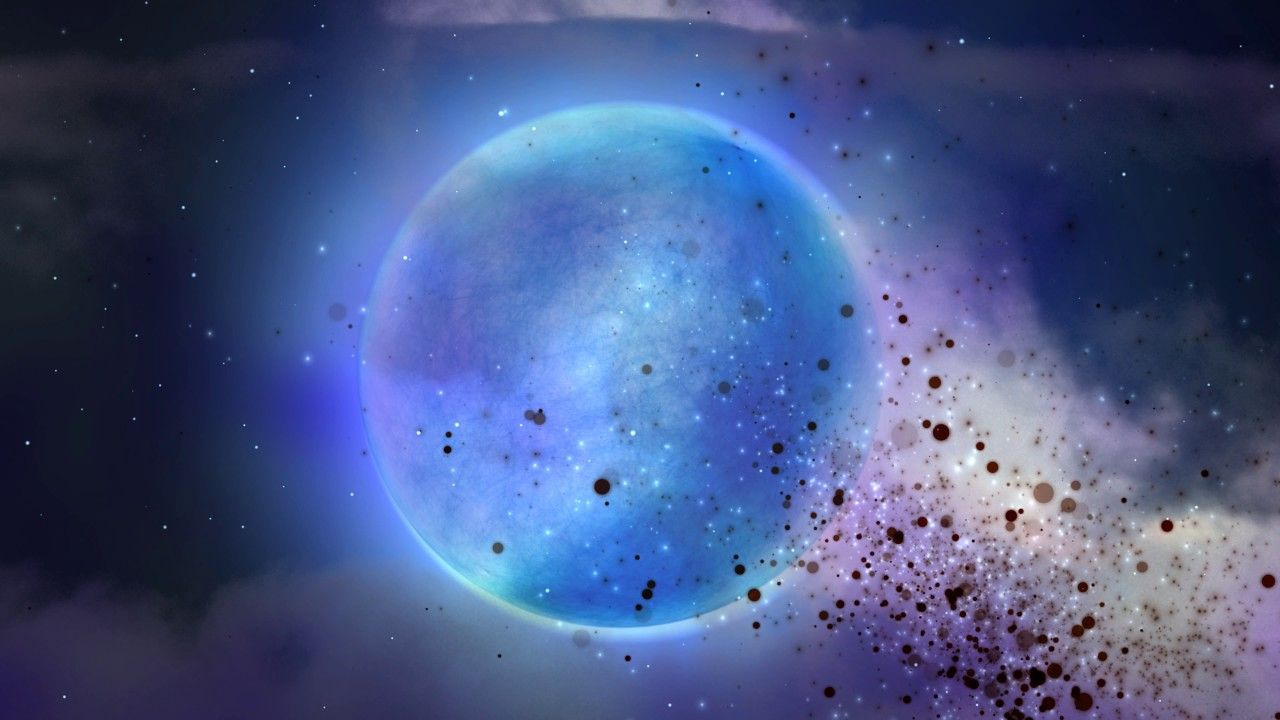 4K Blue Nebula - Moving Background #AAVFX Live Wallpaper 