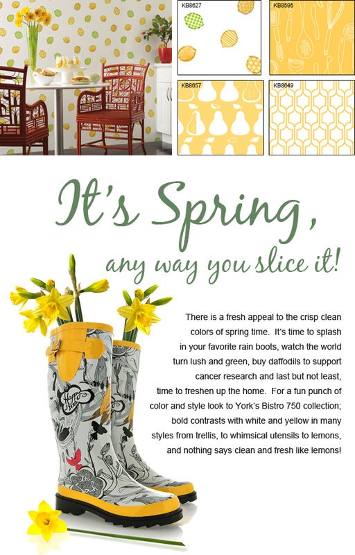 Bring Spring Indoors And On Your Walls With York S Bistro Wallpaper