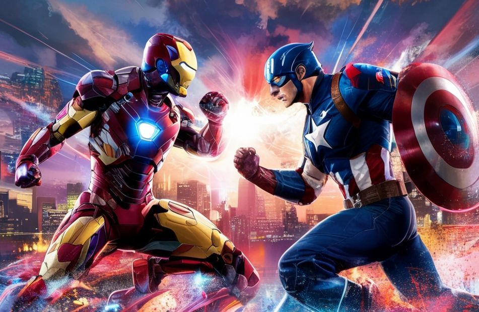 Iron Man Vs Captain America Wallpaper
