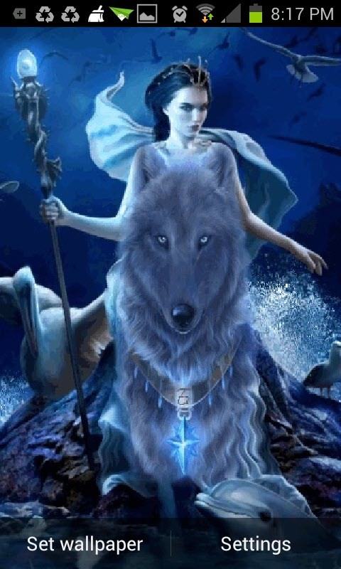 Wolf Queen Live Wallpaper Android