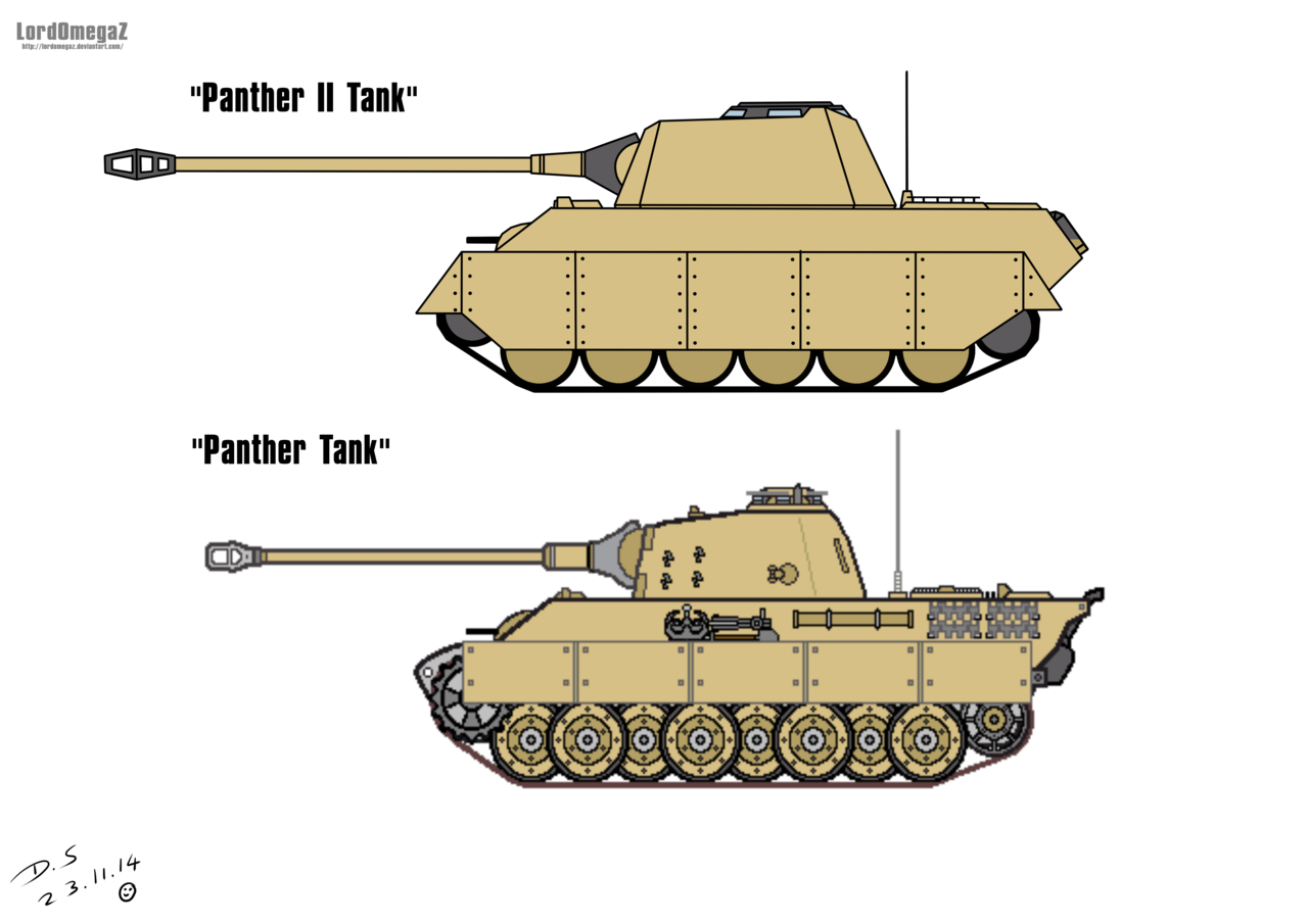 German Panther Ii Tank Design By Lordomegaz