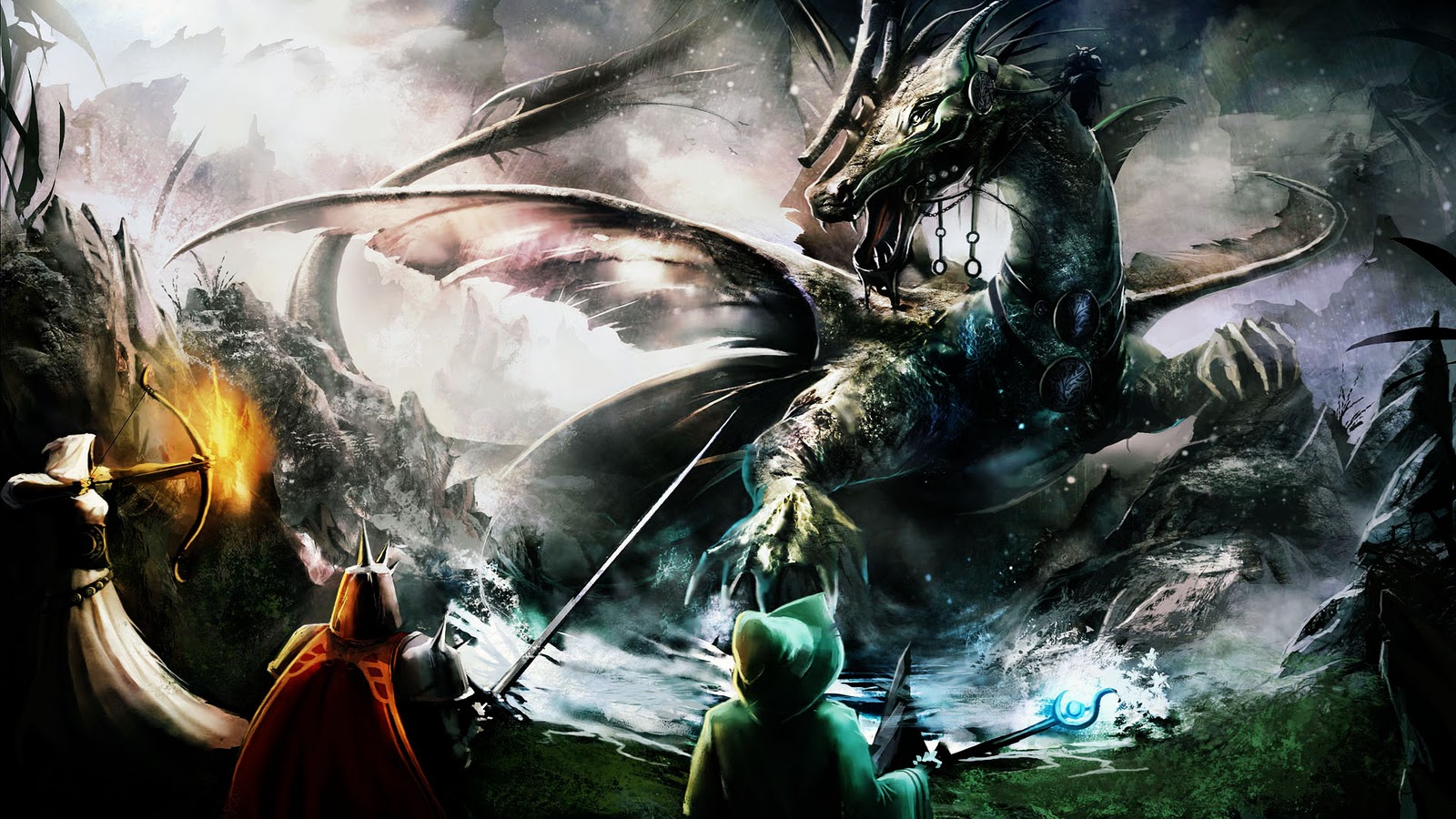 Trine Dragon Battle Hd Games Wallpapers Wallpaper   Trine 2