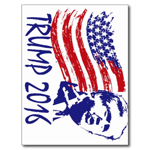 Donald Trump For President Vote Republican Postcard