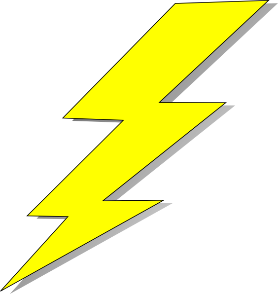 Lightning Bolt Transparent Background Clip Art