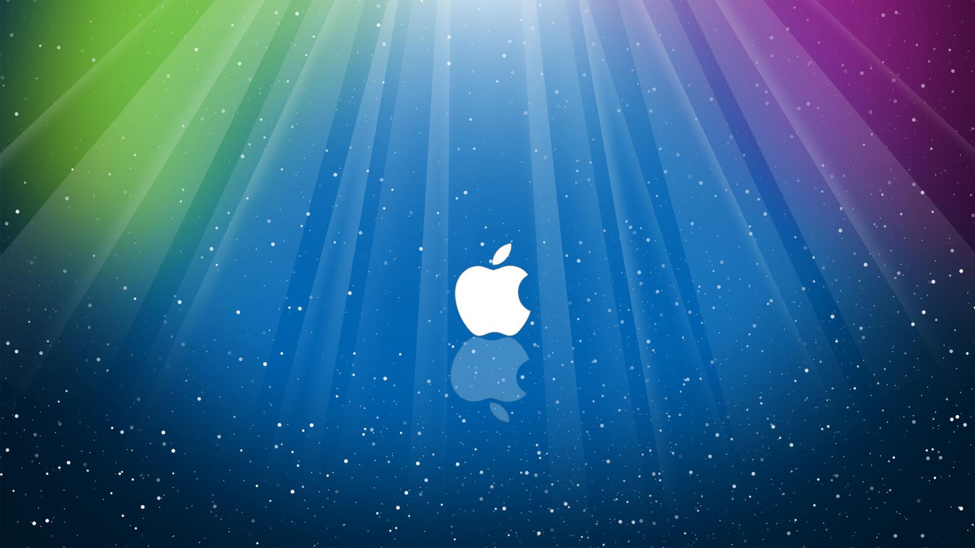 Apple Unter Dem Blauen Licht HD Desktop Hintergrund