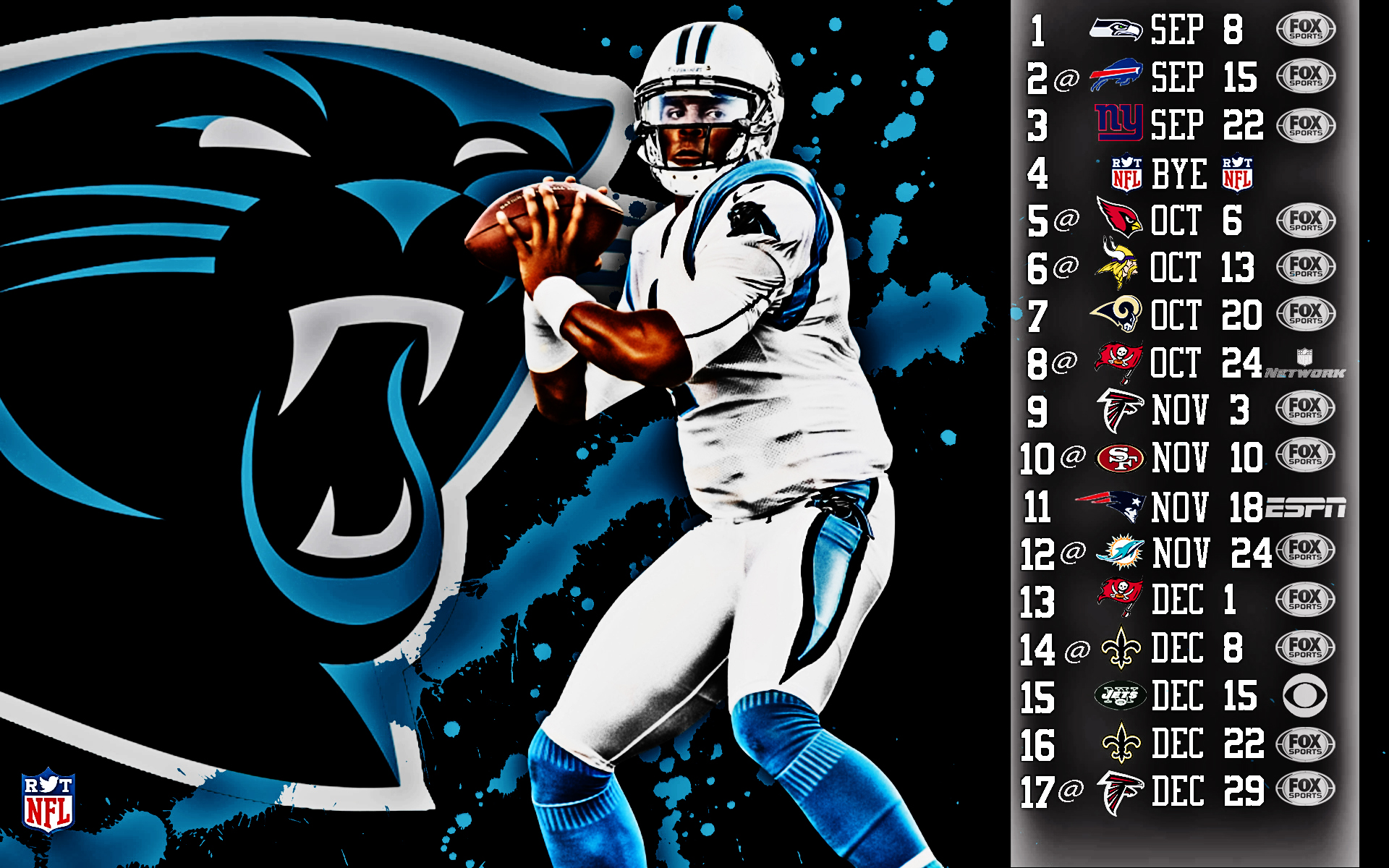 Carolina Panthers Football Nfl Wallpaper Background