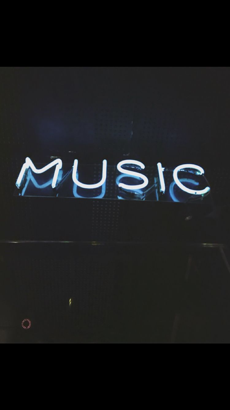 Music on world off n e o n Neon signs Neon Neon aesthetic