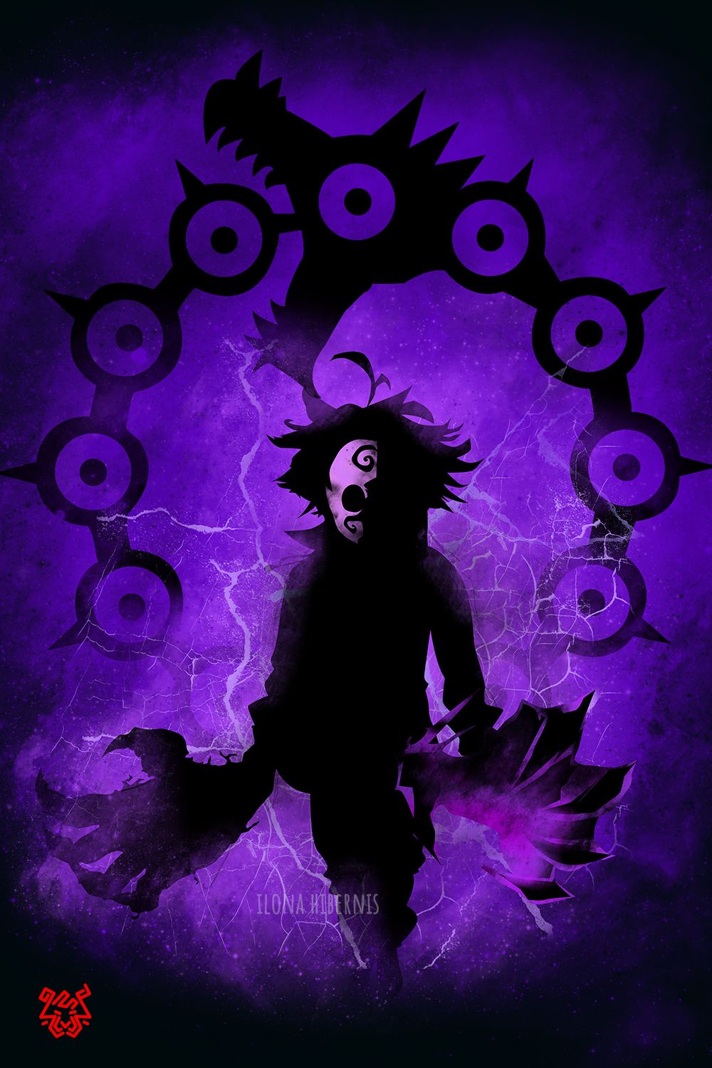 Demon King Poster by Ilona Hibernis Displate Demon king anime