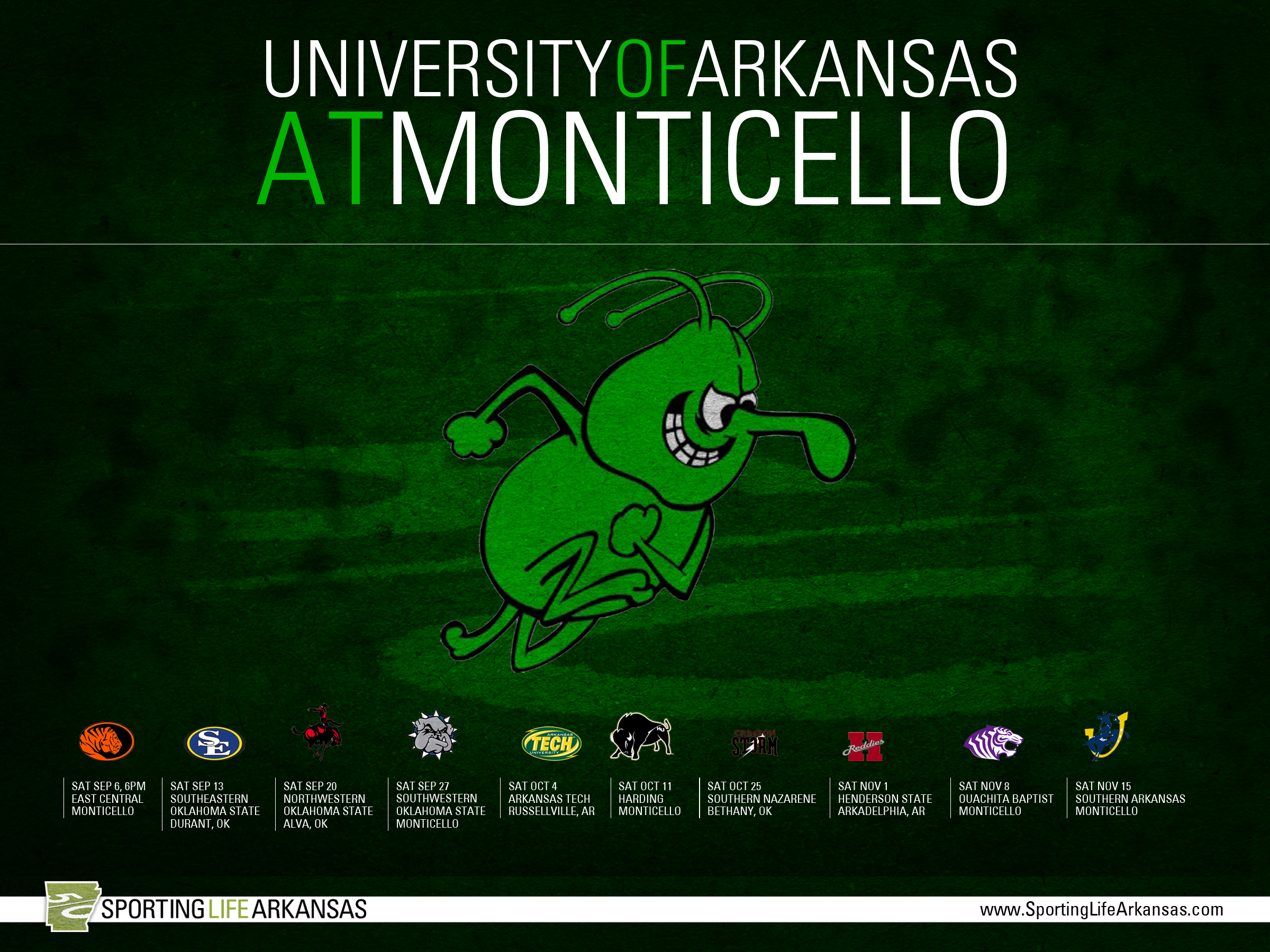 Free download Here is your UAM Boll Weevils football schedule wallpaper