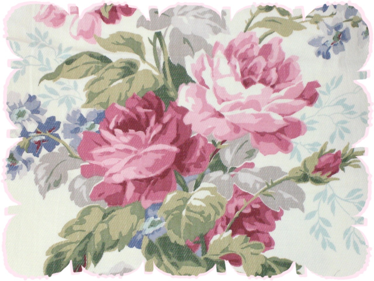 Vintage Cabbage Rose Fabric HD Walls Find Wallpaper