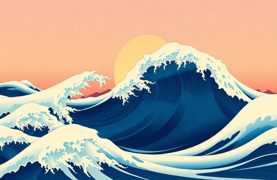Japanese Wave Wallpaper