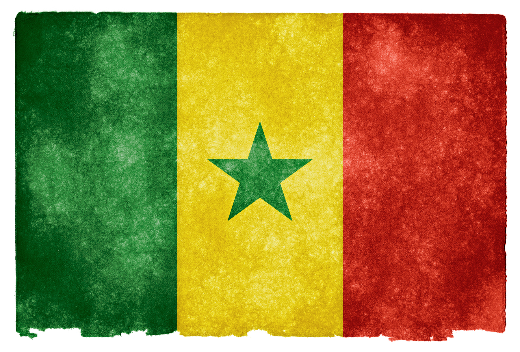 Download wallpapers Flag of Senegal, Africa, 4K, leather texture