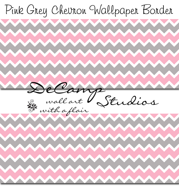 Pink And Grey Chevron Wallpaper