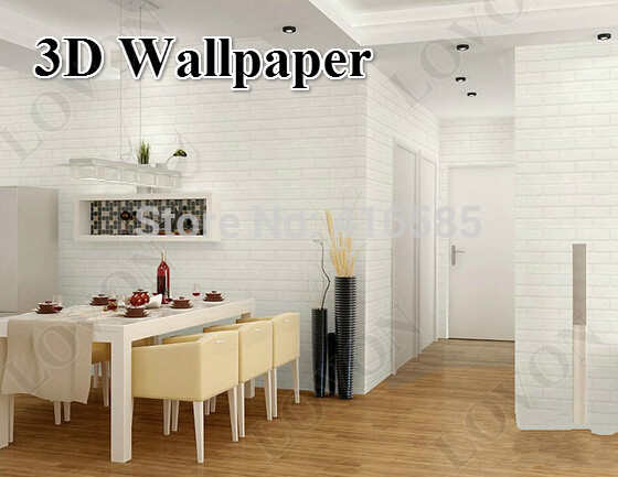 Aliexpress Buy Wholesale White Brick Wallpaper For Walls Rustic