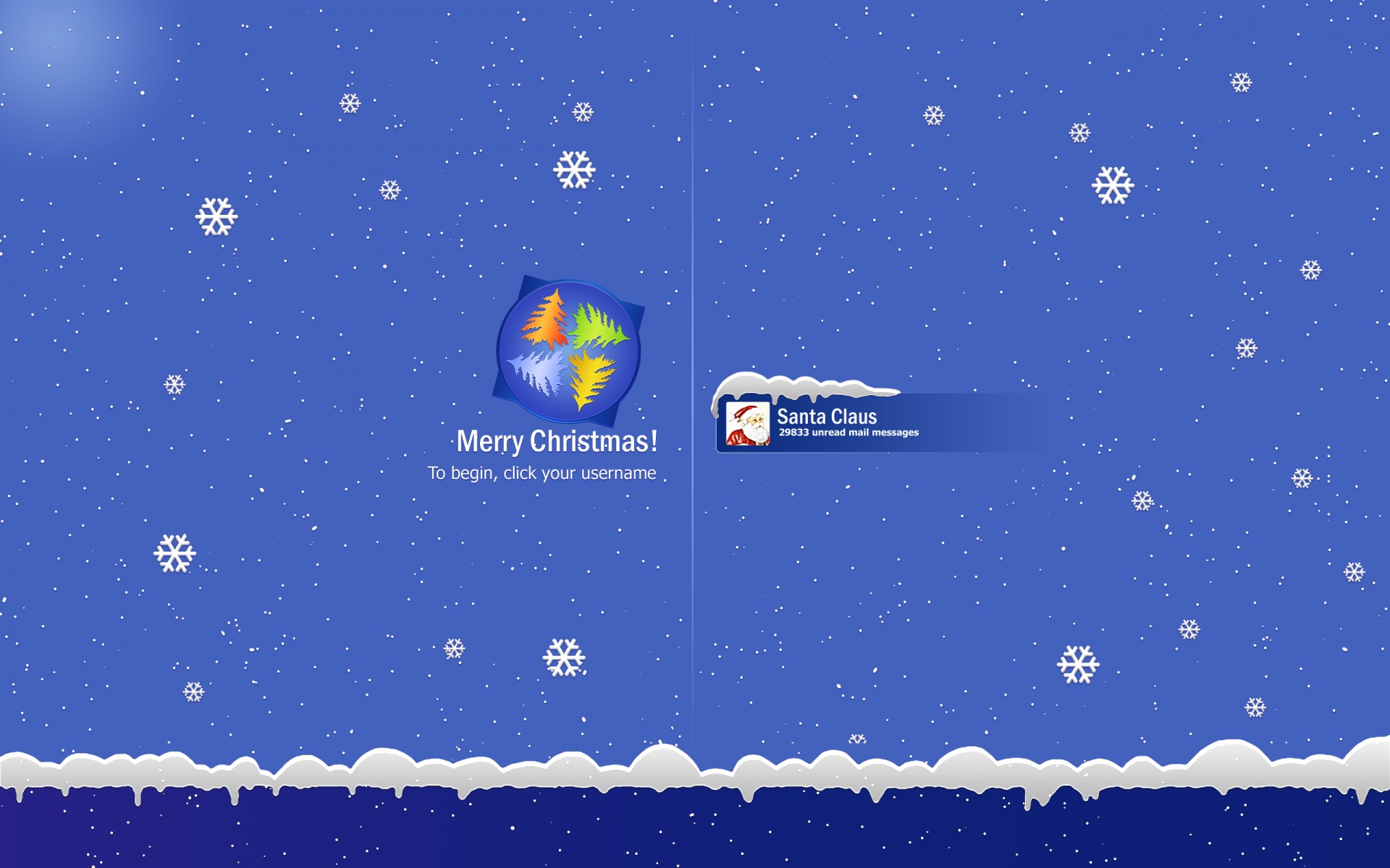 Christmas Windows Xp Login Screen Wallpaper