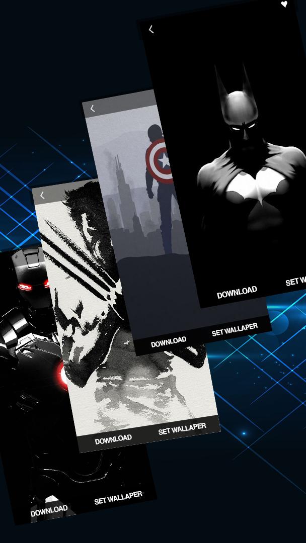 Amoled Superheroes Wallpaper 4k HD For Android Apk