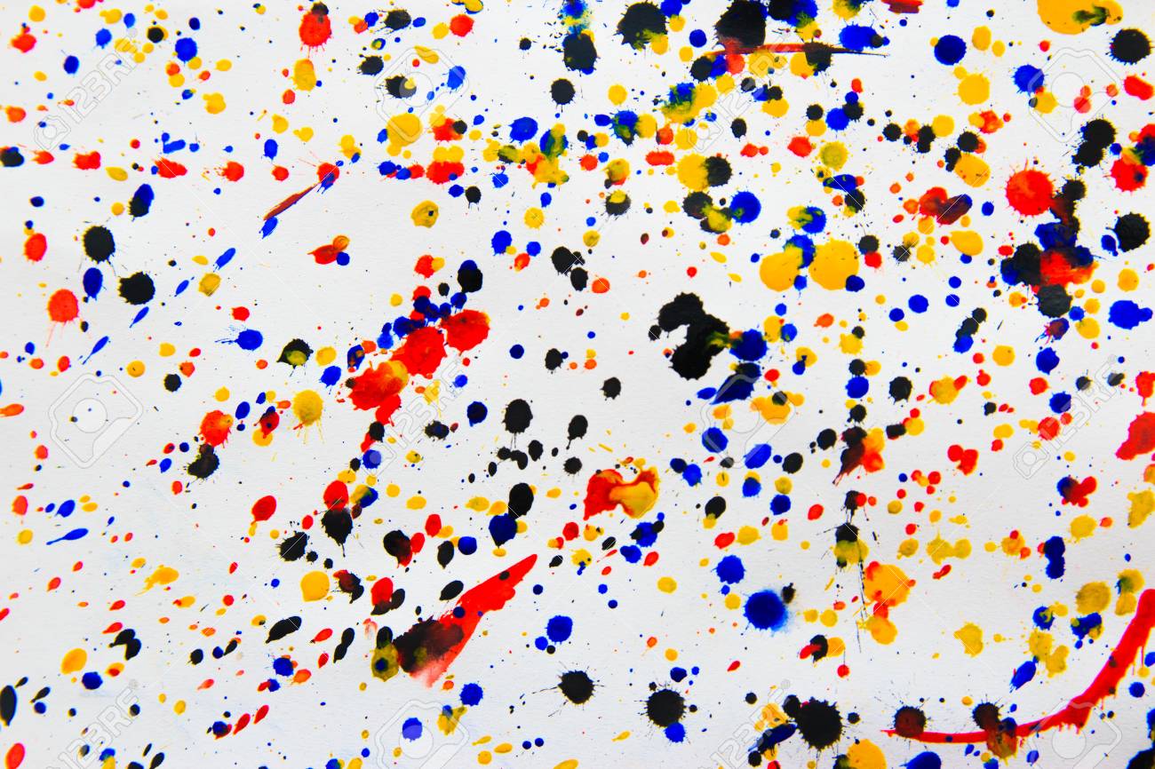 Abstract Art Creative Background Hand Painted Pollock