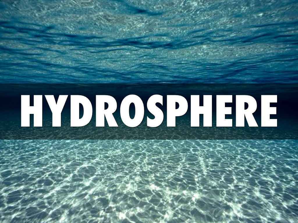 The Hydrosphere Is Total Amount Of Water That On T