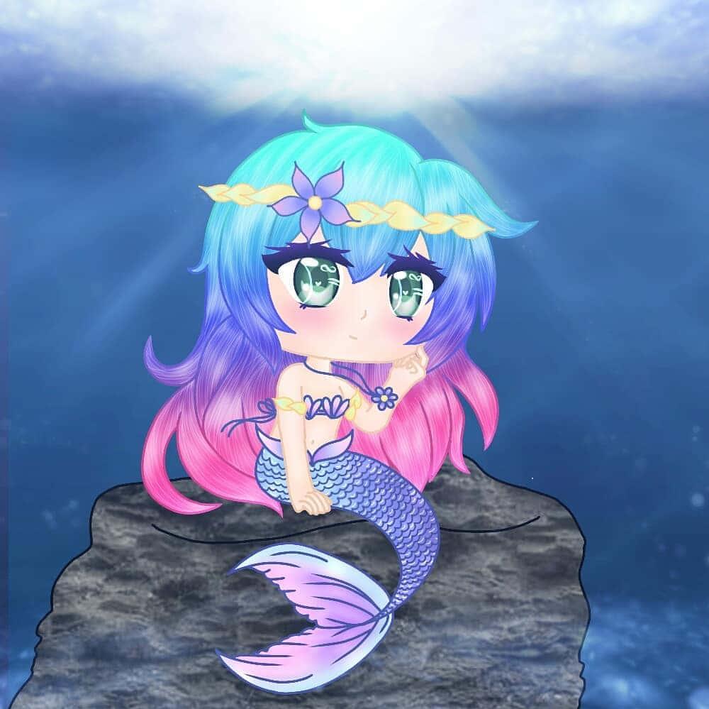 Download Gacha Life Cute Mermaid Wallpaper
