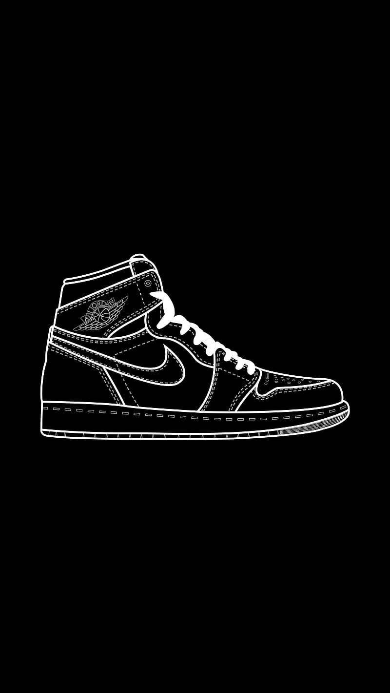 Black And White Nike Air Jordan Wallpaper