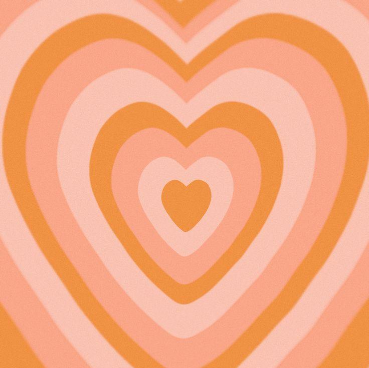 Aesthetic Heart Design Preppy Wallpaper iPhone Boho