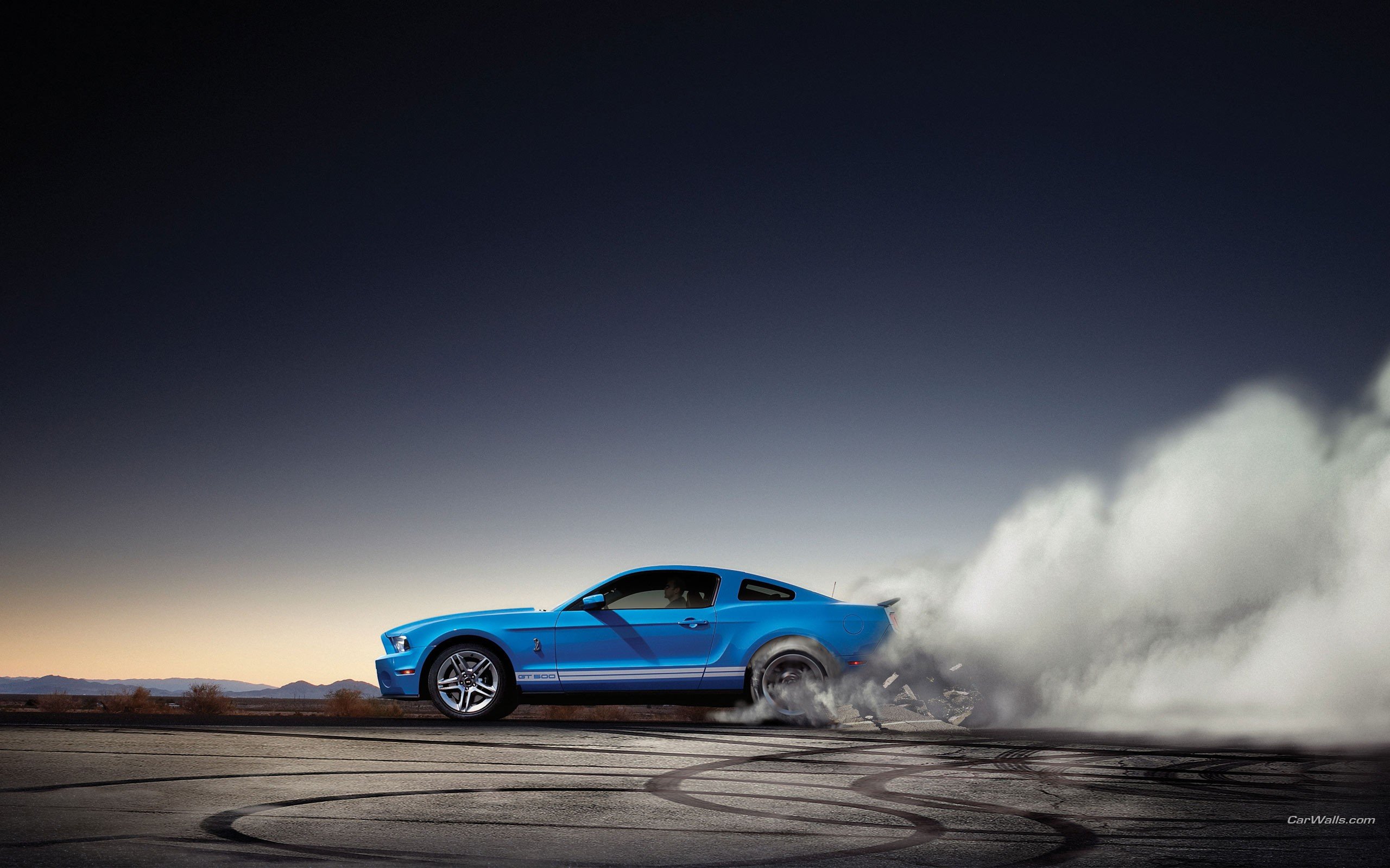 Burnout Ford Shelby Mustang Gt500 Wallpaper