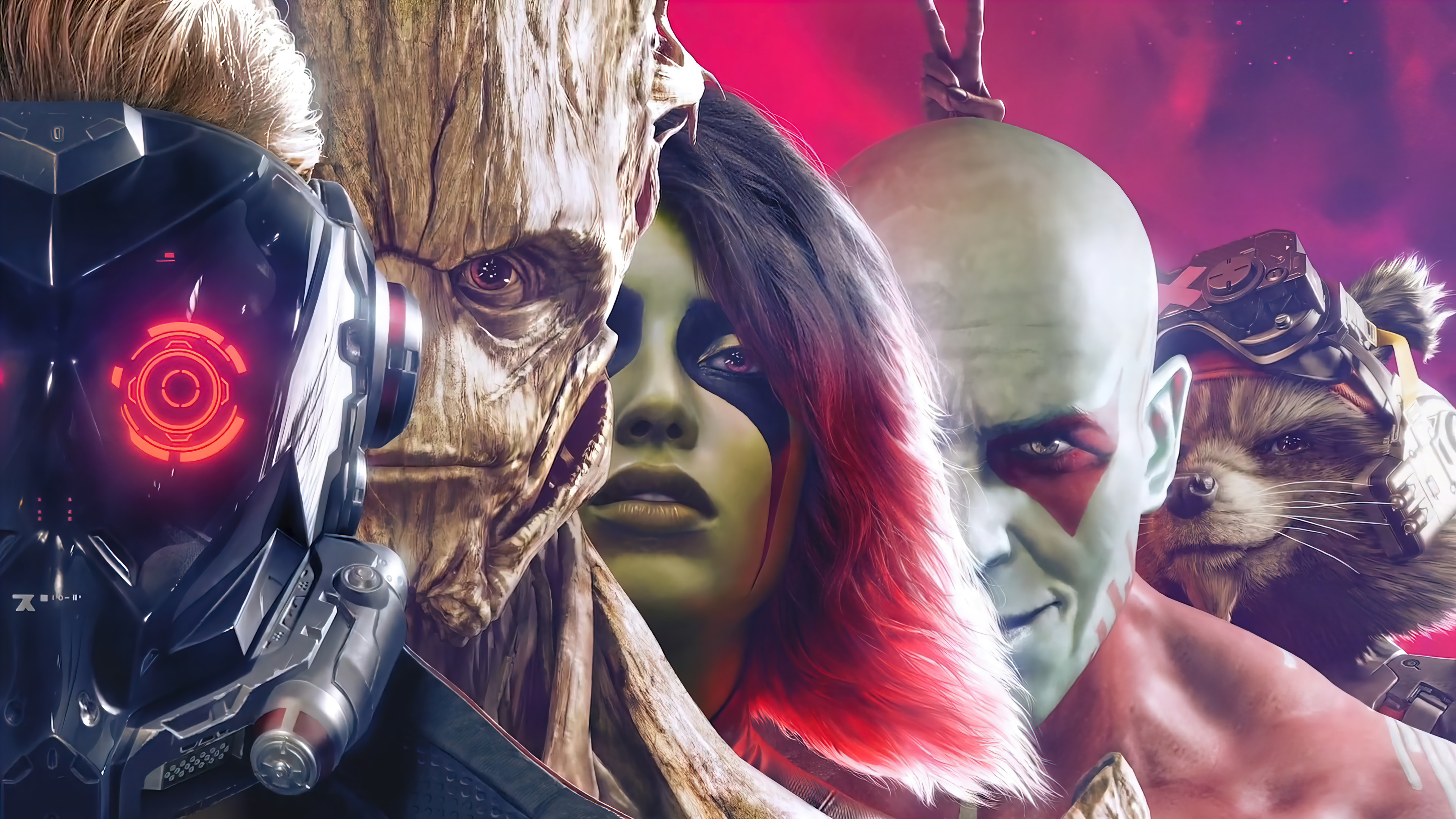 Marvel S Guardians Of The Galaxy Members Wallpaper 4k Pc Desktop