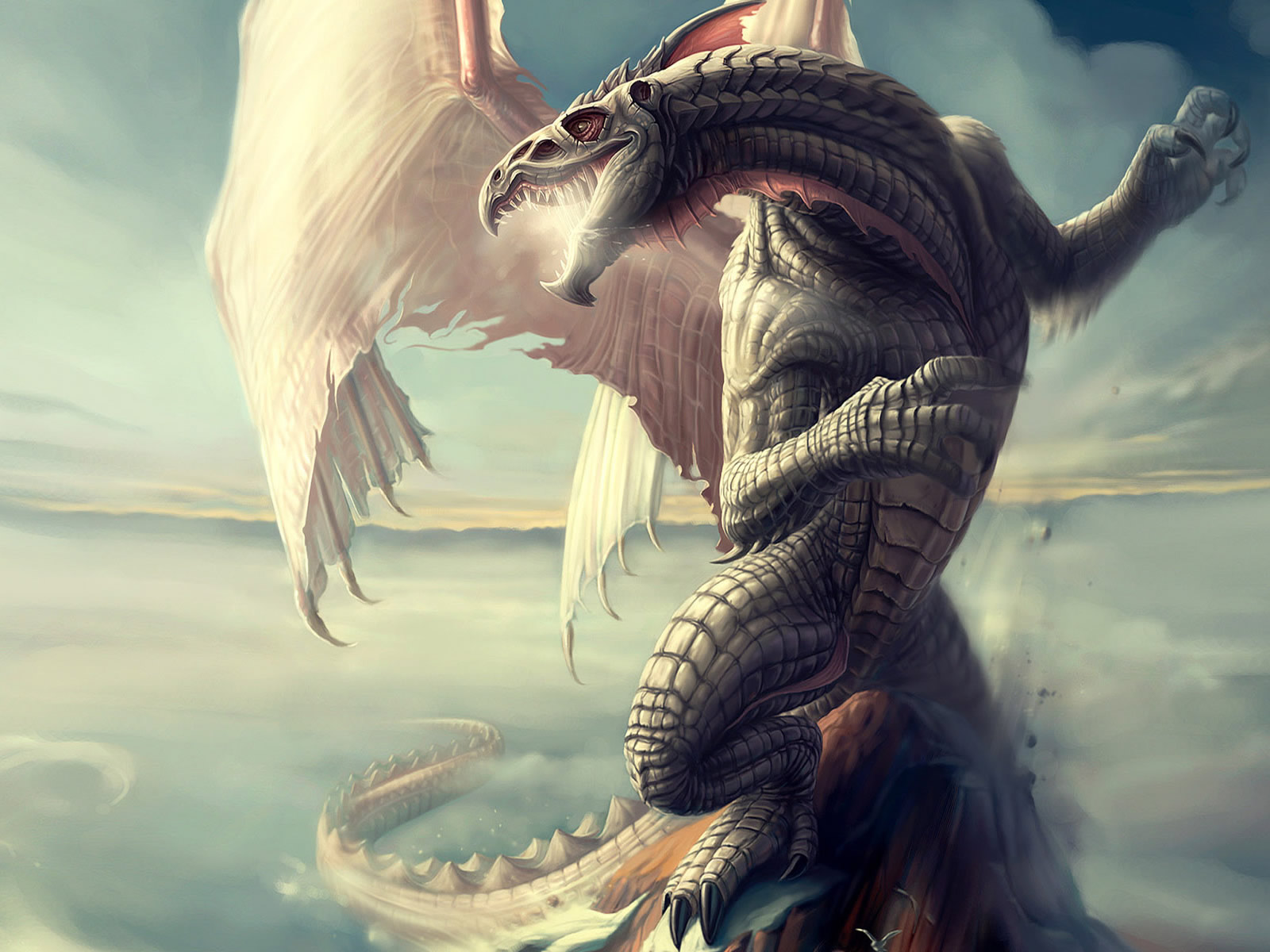 3d Dragon Fantacy HD Wallpaper Abstract