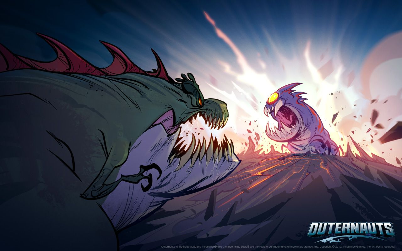 Outernauts Monster Battle By Creaturebox Deviantart On