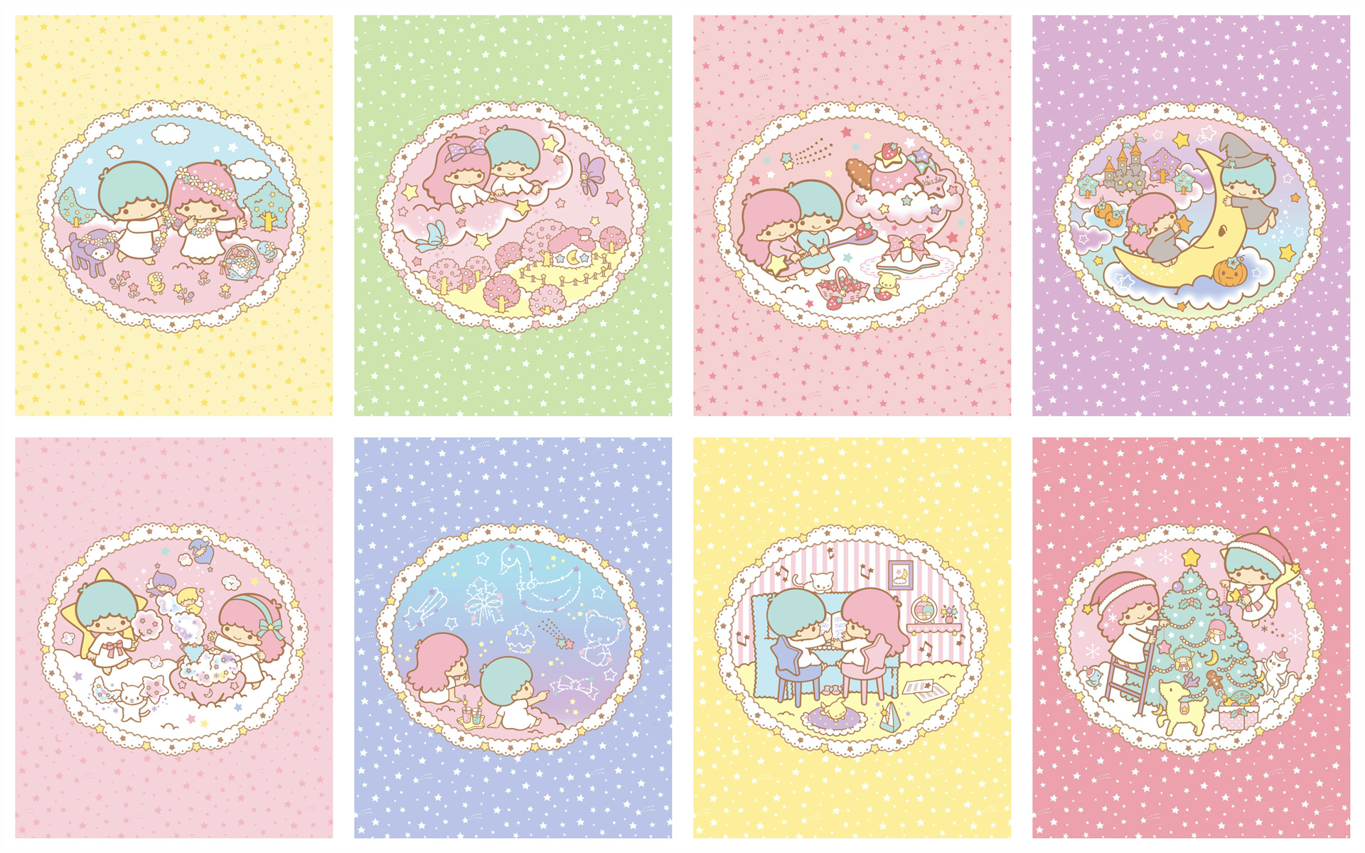 Little Twin Stars Collection Wallpaper
