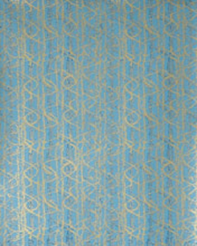 Warner Leaf Metallic Wallpaper Jwp209 Turquoise Gold Jocelyn