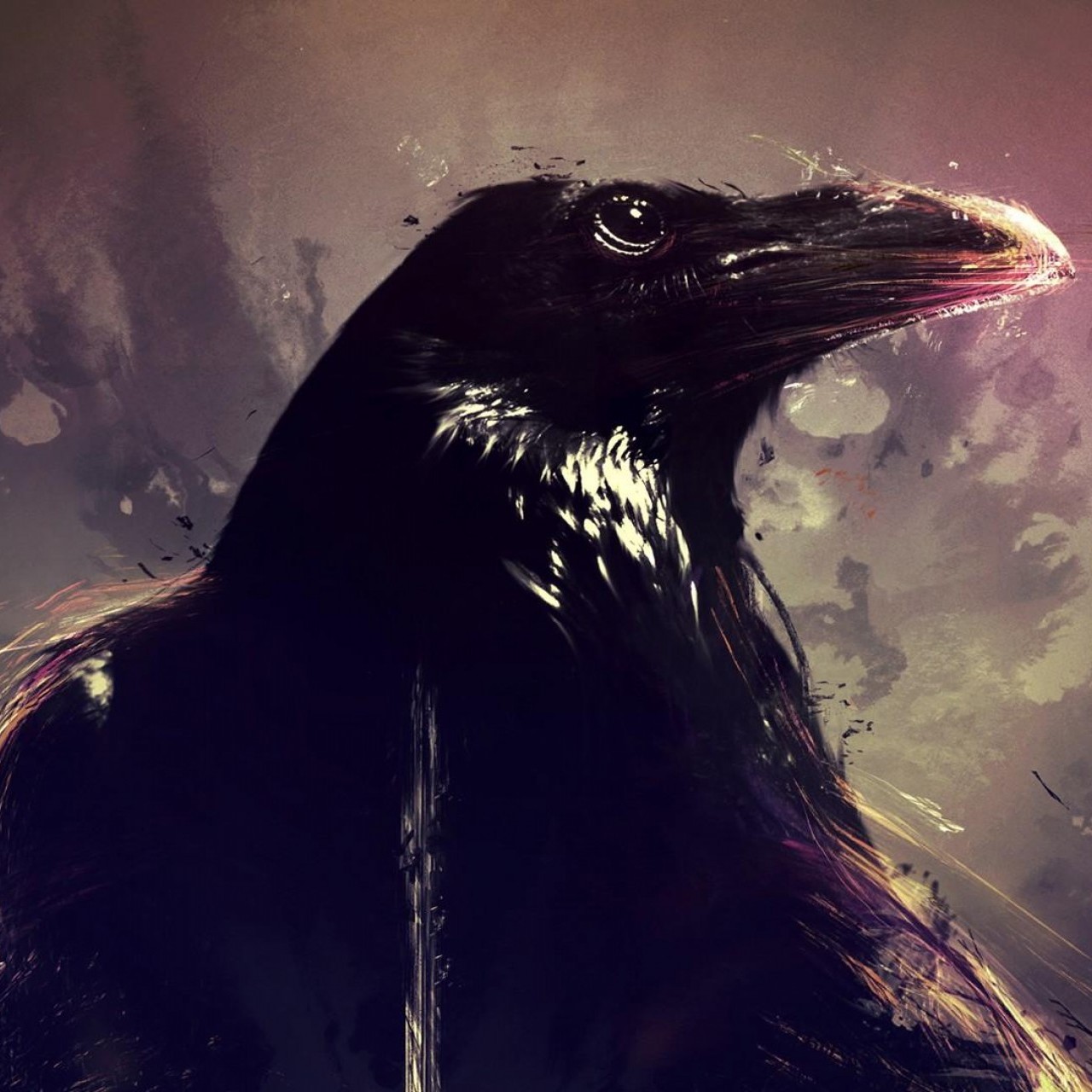 Artwork Birds Crow Wallpaper
