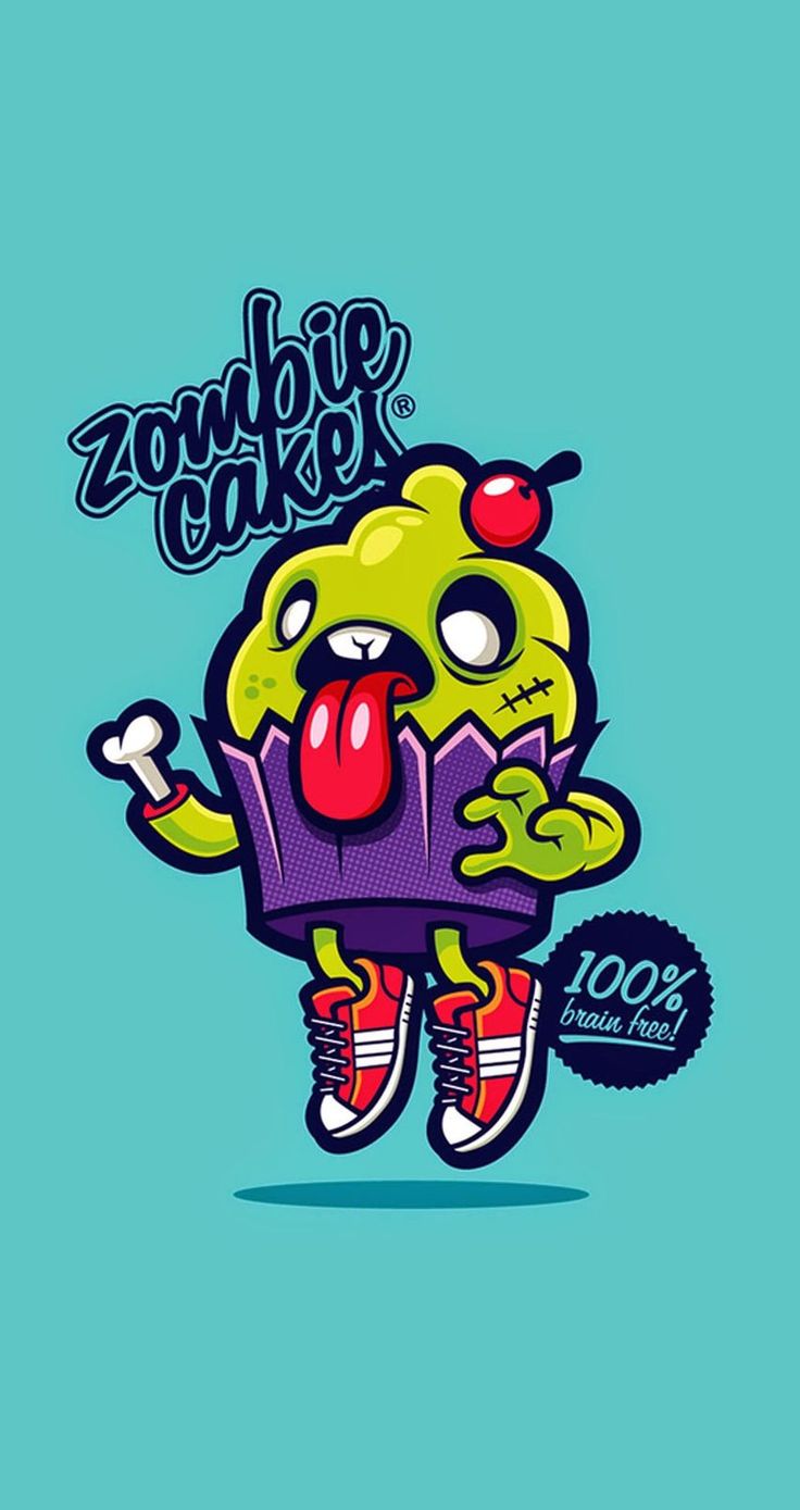 Wallpaper For iPhones Zombie Cake Find More Color Pop