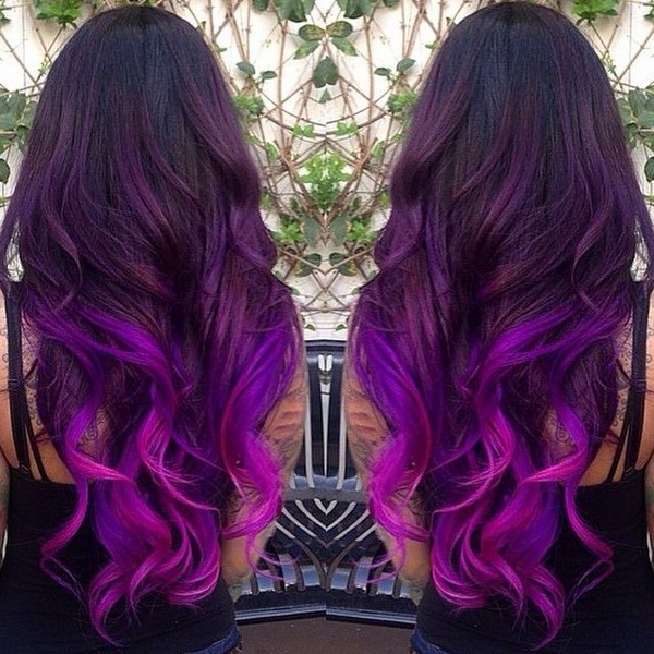 Free download Dark Purple Ombre Hair Color [600x600] for your Desktop,  Mobile & Tablet | Explore 48+ Purple Ombre Wallpaper | Wallpaper Purple,  Wallpapers Purple, Rainbow Ombre Wallpaper