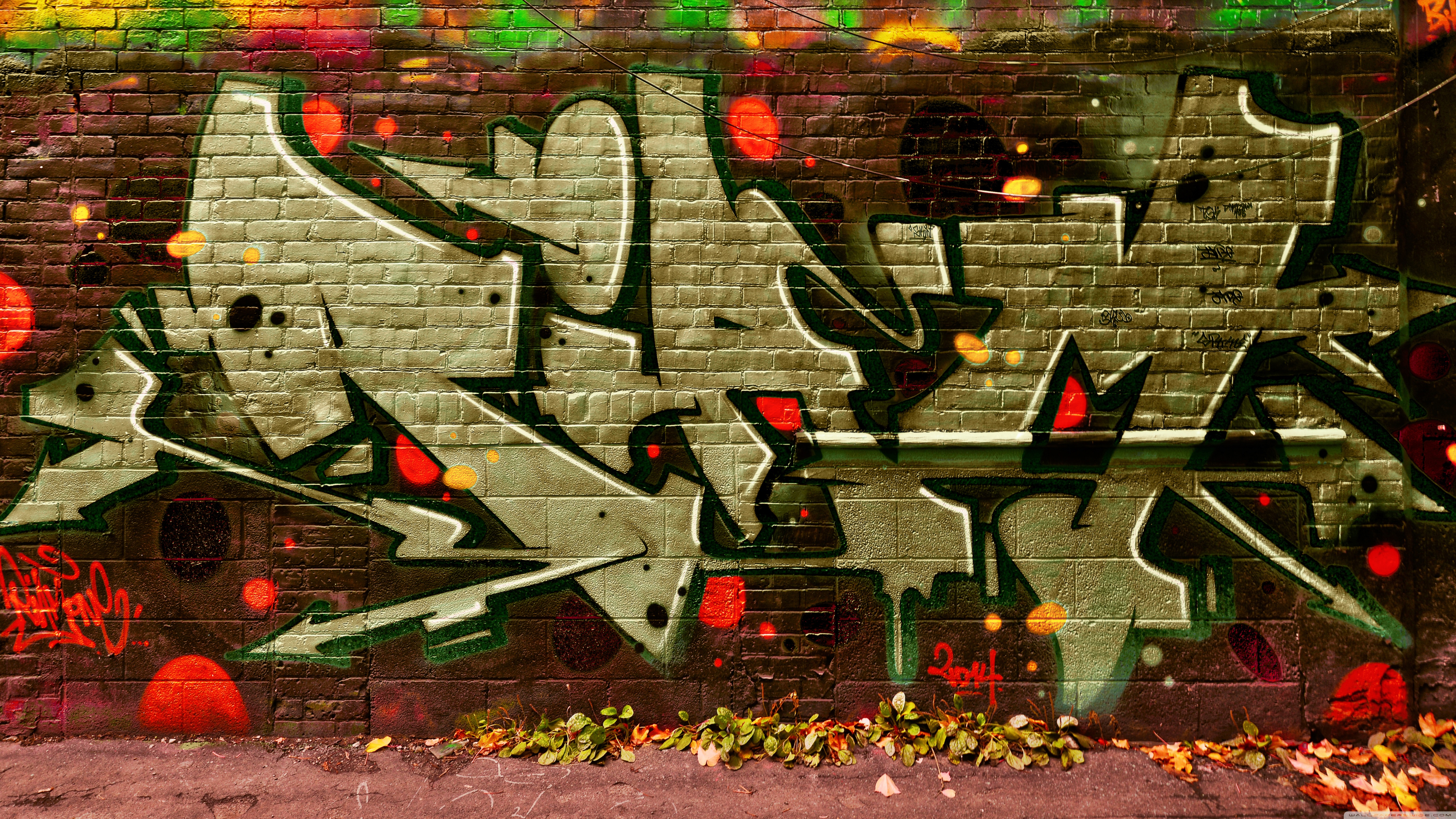 Graffiti October Falls 4k HD Desktop Wallpaper For Ultra