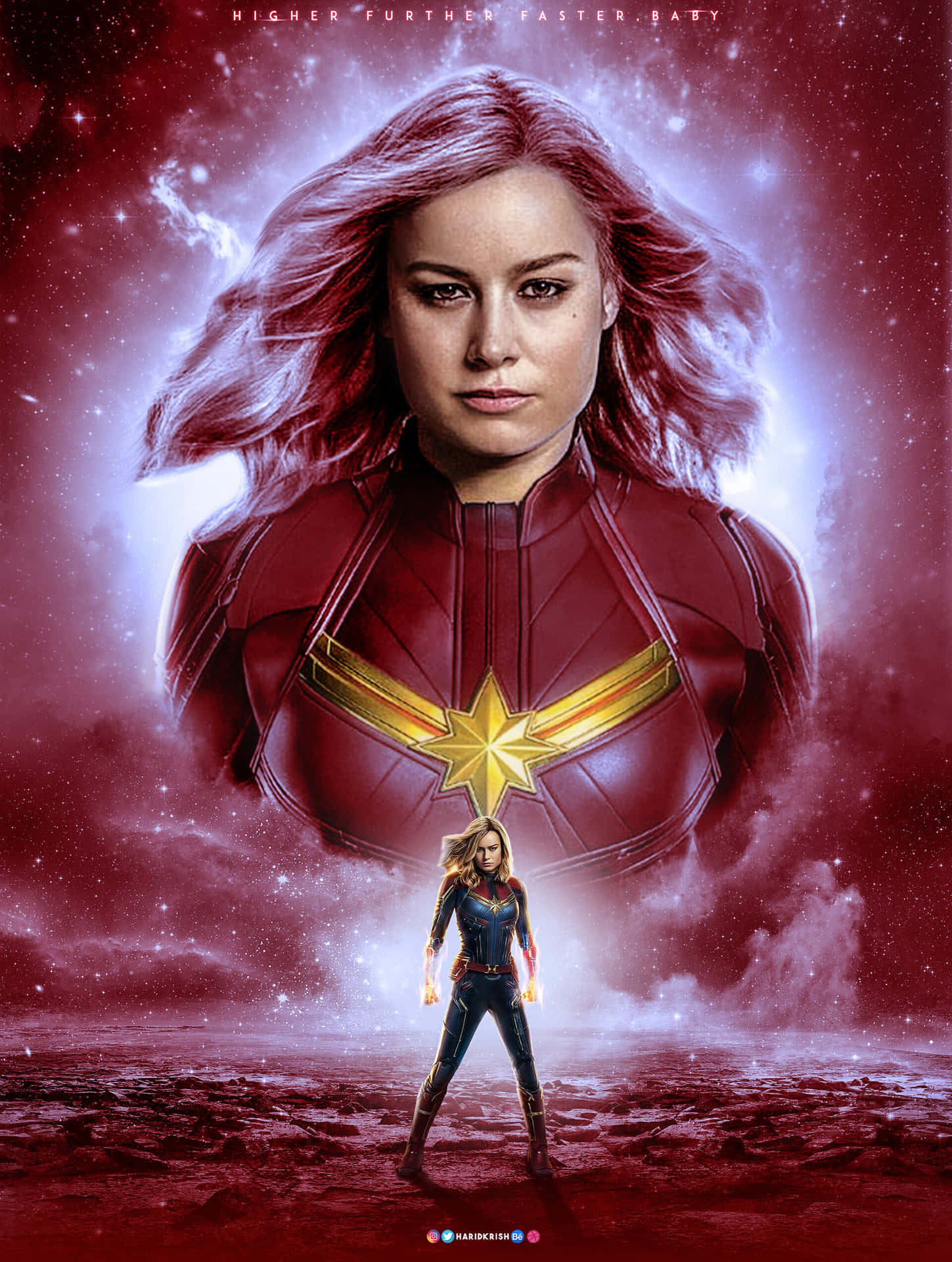 Captain Marvel iPhone Wallpaper