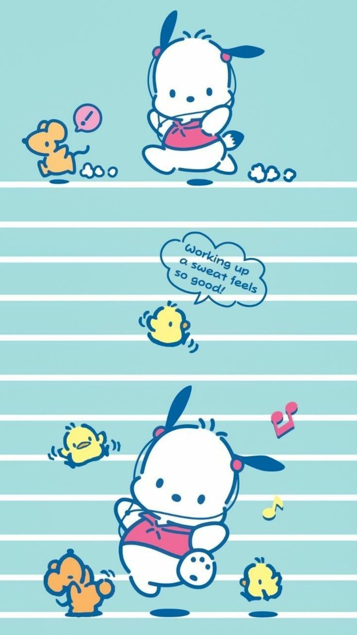 Apoame On Pochacco Cute Mobile Wallpaper Hello Kitty