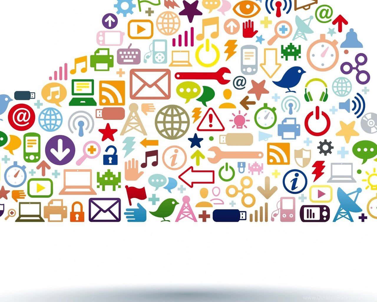 Social Media Icons Wallpaper